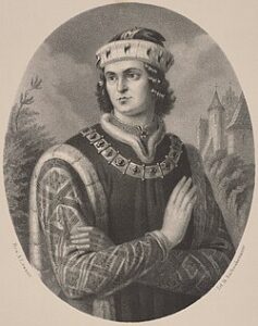 Boleslaw the Curly. Painted by Aleksander Lesser