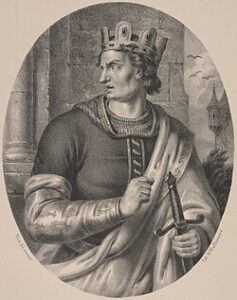 Boleslaw the Generous. Drawing by Aleksander Lesser