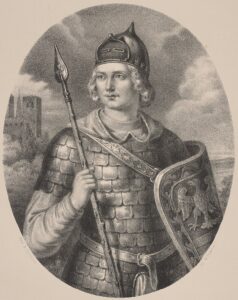 Leszek the White. Drawing by Aleksander Lesser