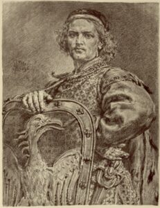 Leszek the White. Drawing by Jan Matejko